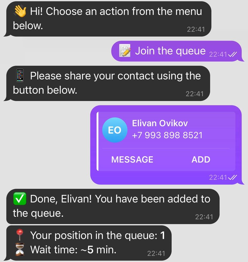 First user joins and shares contact
