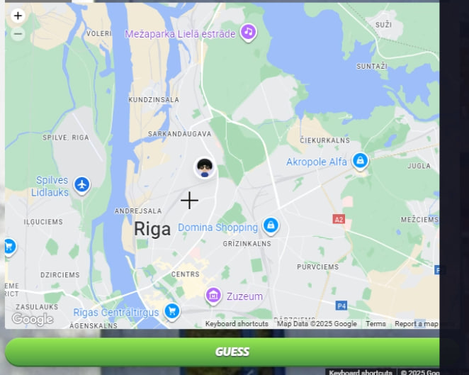 Drop a pin in Riga