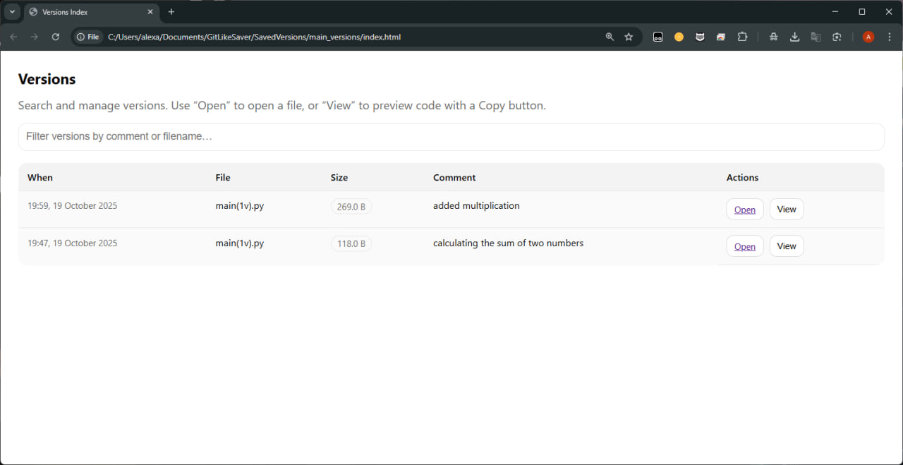 Two versions available